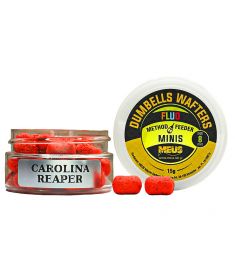 Dumbells Fluo Wafters 8mm Carolina Reaper Ostra Papryka  MINIS